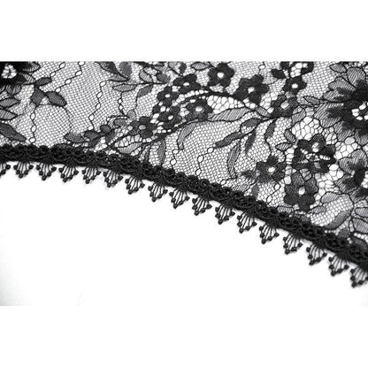 Dark in Love Gothic Cape Deep-V Lace Bell Sleeve UK 10-18 - Sleeve Detail - QHA UK