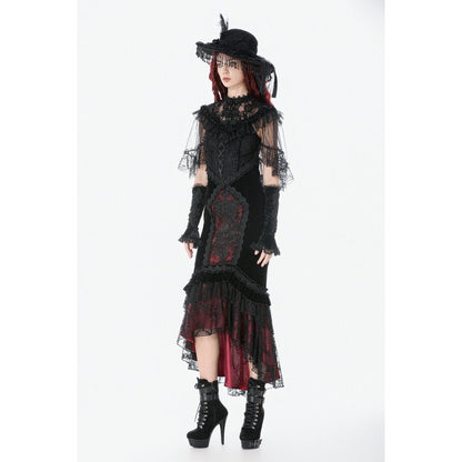 Dark in Love Gothic Skirt Velvet Mermaid UK 8-18 - QHA UK