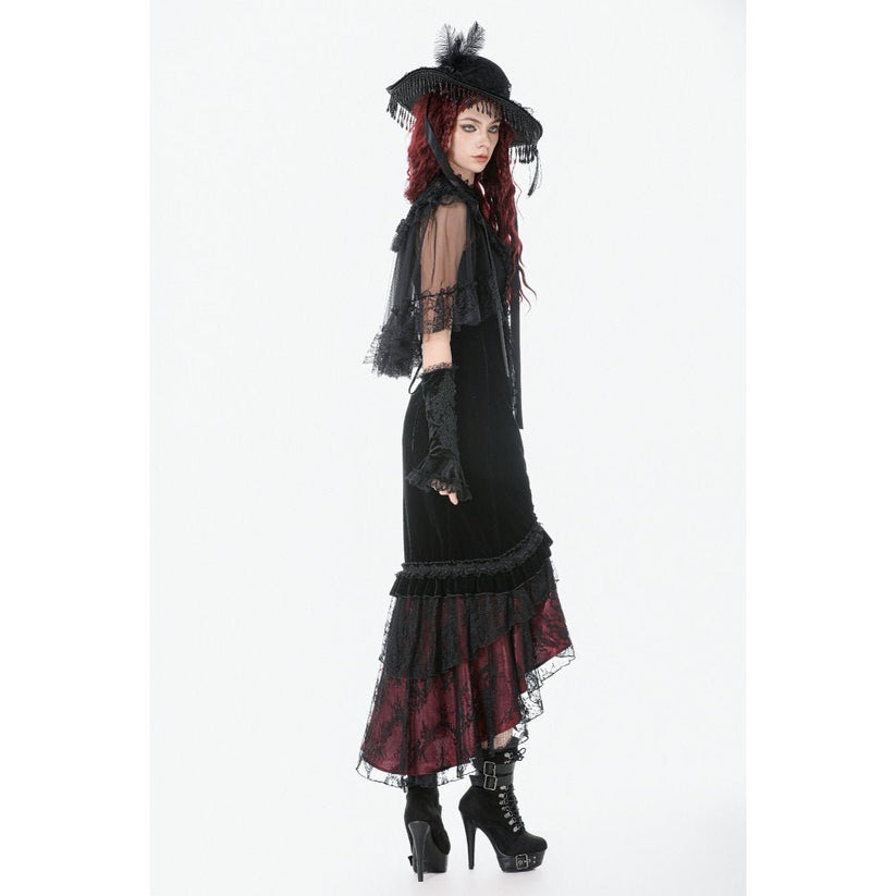 Dark in Love Gothic Skirt Velvet Mermaid UK 8-18 - QHA UK