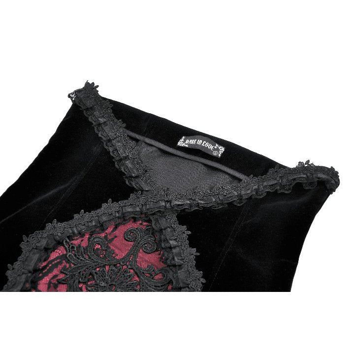 Dark in Love Gothic Skirt Velvet Mermaid UK 8-18 - QHA UK