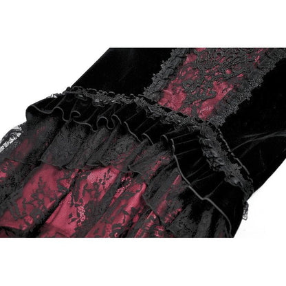 Dark in Love Gothic Skirt Velvet Mermaid UK 8-18 - QHA UK