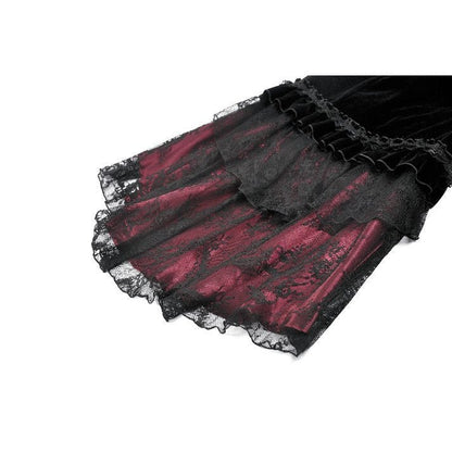 Dark in Love Gothic Skirt Velvet Mermaid UK 8-18 - QHA UK