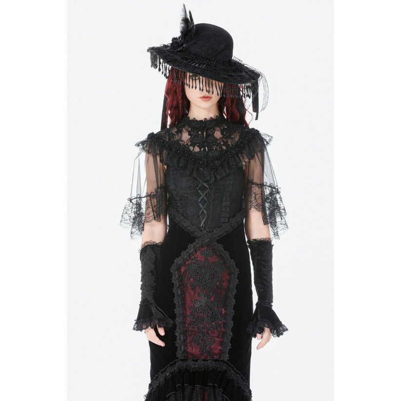 Dark in Love Gothic Skirt Velvet Mermaid UK 8-18 - QHA UK