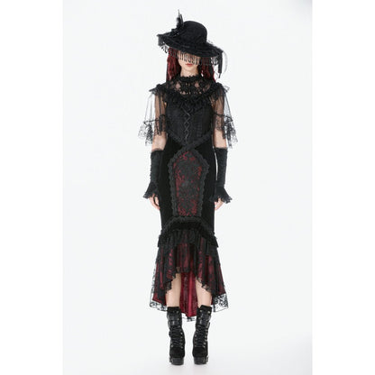 Dark in Love Gothic Skirt Velvet Mermaid UK 8-18 - QHA UK