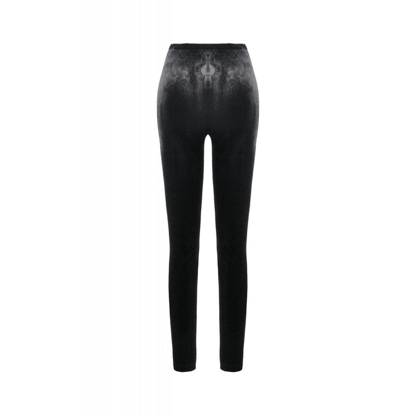 Dark in Love Women's Gothic Leggings Velvet Mesh Patchwork UK 8-18 - QHA UK
