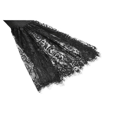 Dark in Love Gothic Dress Greta Dark Mystique Lace-Up Mesh UK 8-18 - QHA UK