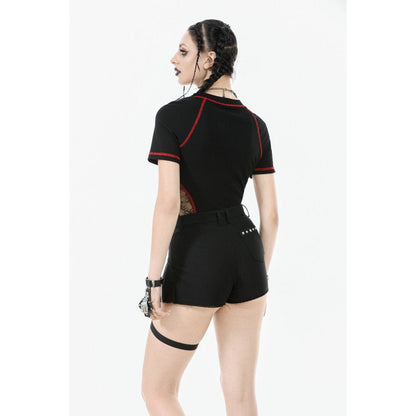 Dark in Love Women's Shorts Gwen Pleated Garter UK 8-22 - QHA UK