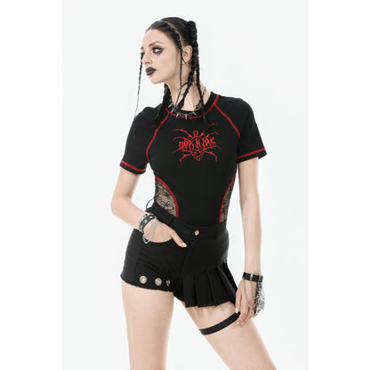 Dark in Love Women's Shorts Gwen Pleated Garter UK 8-22 - QHA UK