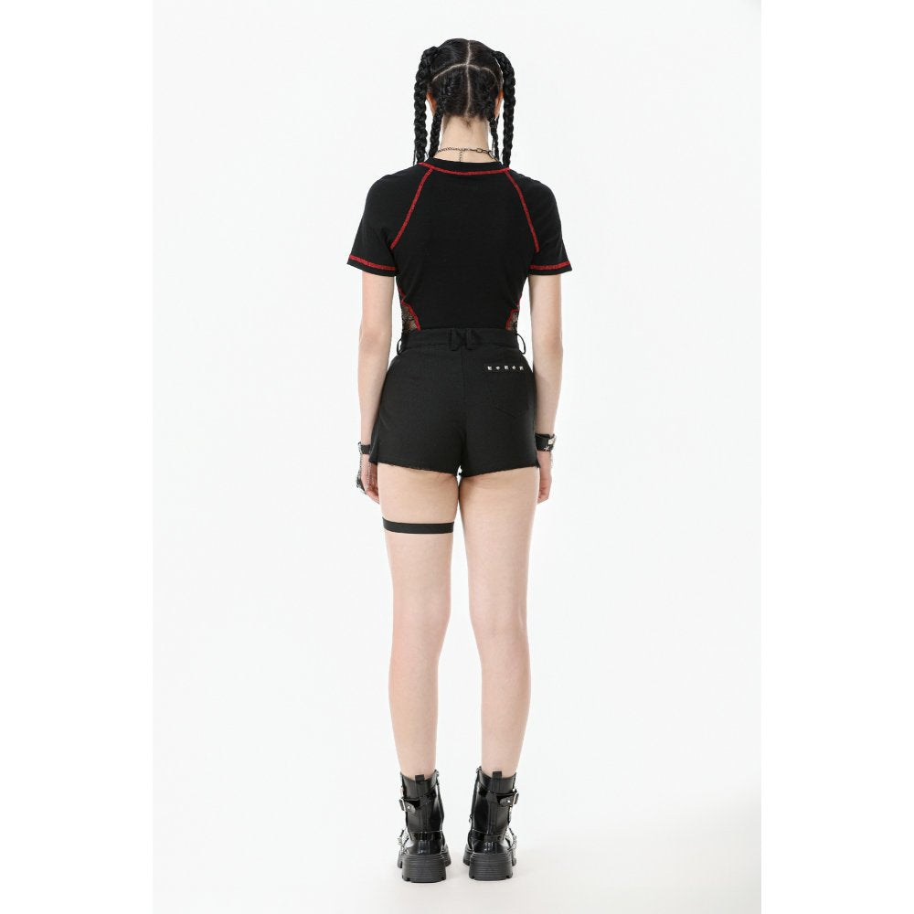 Dark in Love Women's Shorts Gwen Pleated Garter UK 8-22 - QHA UK