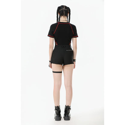 Dark in Love Women's Shorts Gwen Pleated Garter UK 8-22 - QHA UK