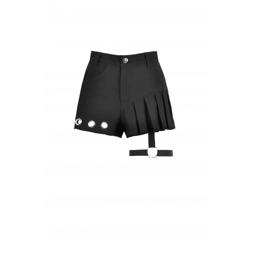 Dark in Love Women's Shorts Gwen Pleated Garter UK 8-22 - QHA UK