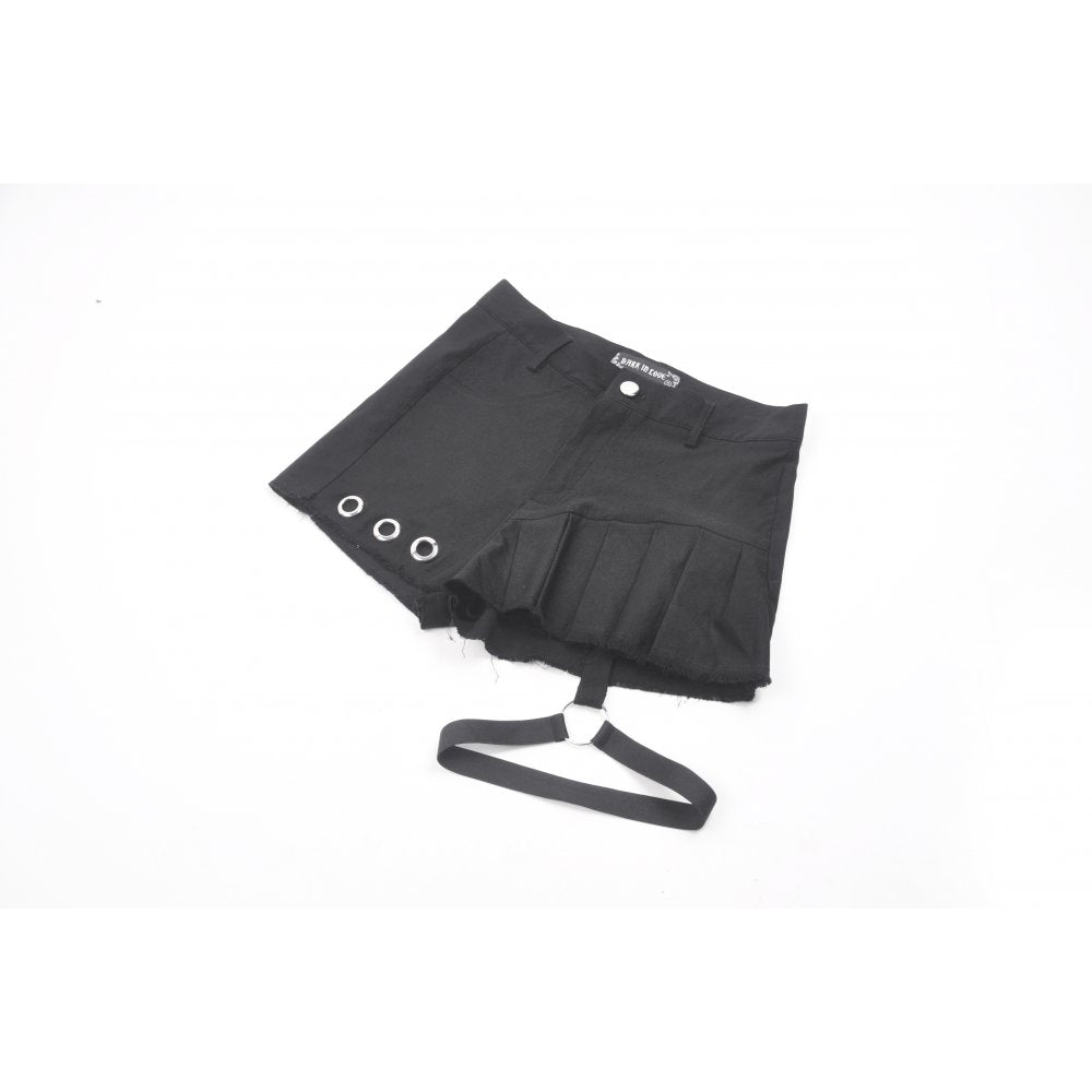 Dark in Love Women's Shorts Gwen Pleated Garter UK 8-22 - QHA UK