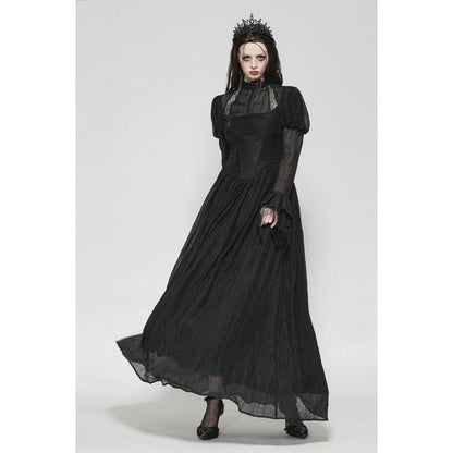 Dark in Love Gothic Maxi Dress Harlow Dark Enchantress Lace UK 8-18 - QHA UK