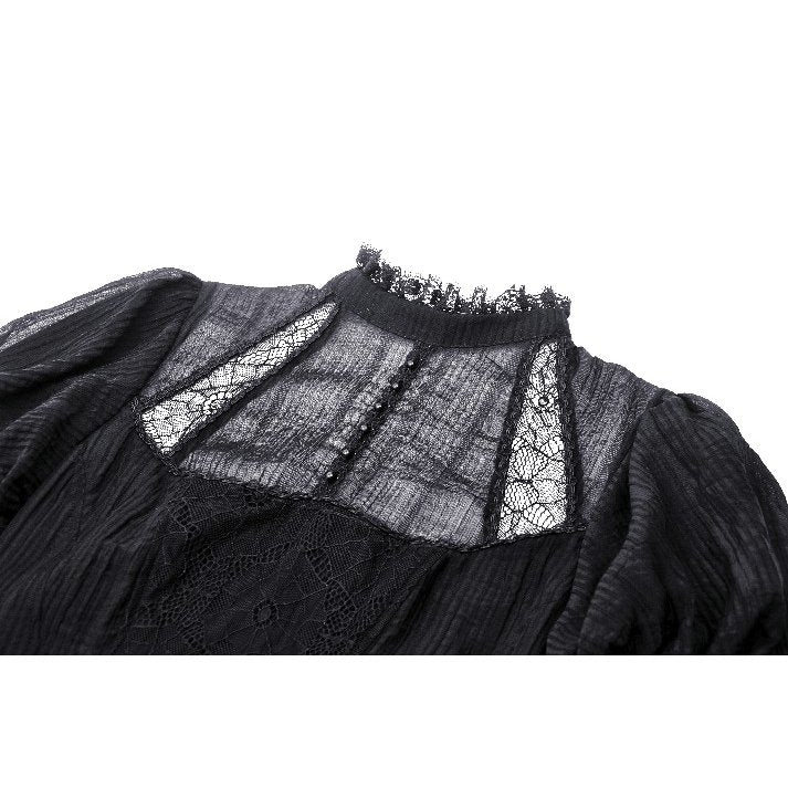 Dark in Love Gothic Maxi Dress Harlow Dark Enchantress Lace UK 8-18 - QHA UK
