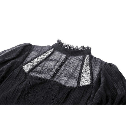 Dark in Love Gothic Maxi Dress Harlow Dark Enchantress Lace UK 8-18 - QHA UK