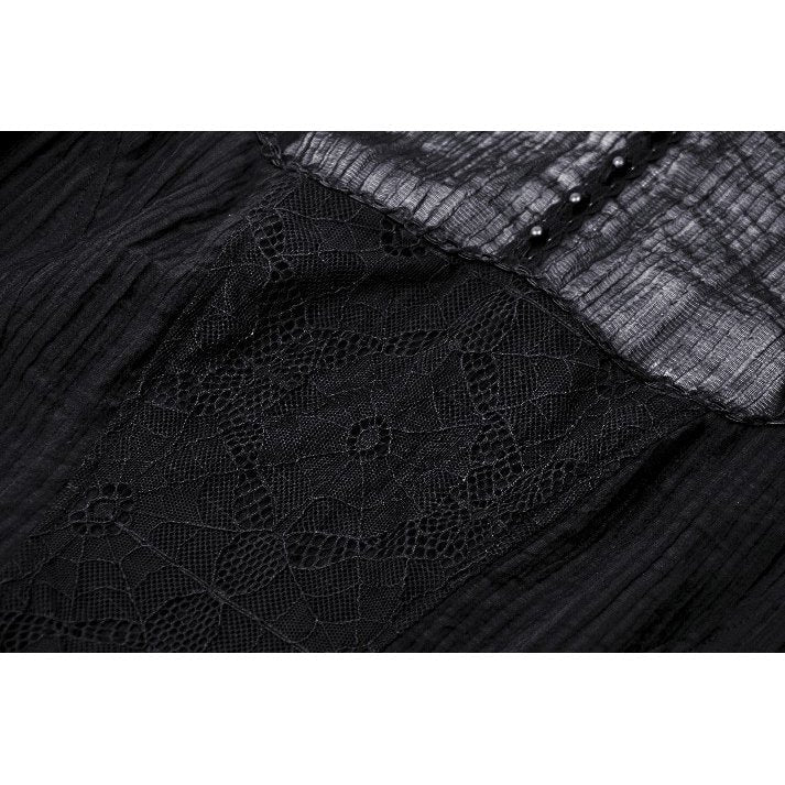 Dark in Love Gothic Maxi Dress Harlow Dark Enchantress Lace UK 8-18 - QHA UK