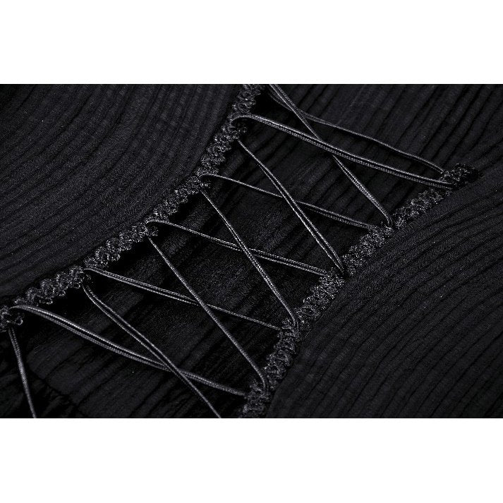 Dark in Love Gothic Maxi Dress Harlow Dark Enchantress Lace UK 8-18 - QHA UK