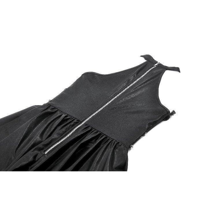 Dark in Love Mini Dress Harness Chain Faux Leather UK 8-22 - QHA UK