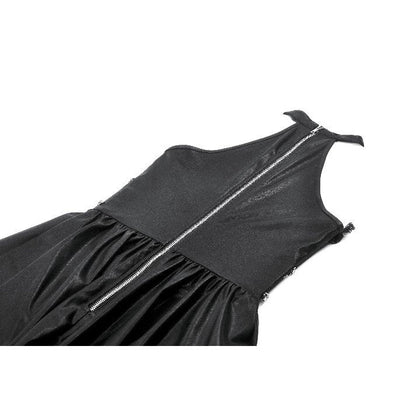 Dark in Love Mini Dress Harness Chain Faux Leather UK 8-22 - QHA UK