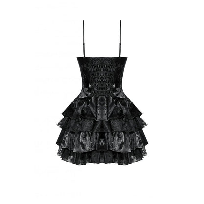 Dark in Love Punk Dress Harriet Shiny PU Leather Layered UK 8-18 - QHA UK