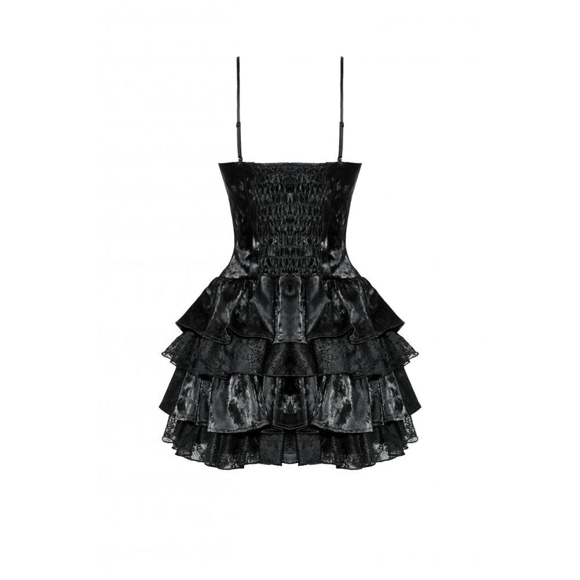 Dark in Love Punk Dress Harriet Shiny PU Leather Layered UK 8-18 - QHA UK