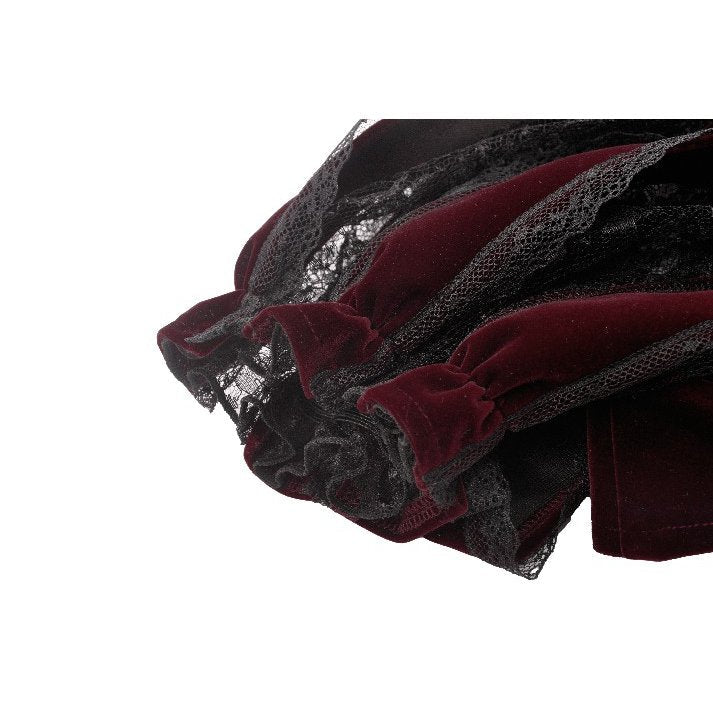 Dark in Love Bolero Isolde Velvet and Lace Puff-Sleeve UK 10-22 - Sleeve Detail - QHA UK