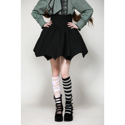 Dark in Love Skirt Keziah High-Waist UK 8-18 - Waistband Detail - QHA UK