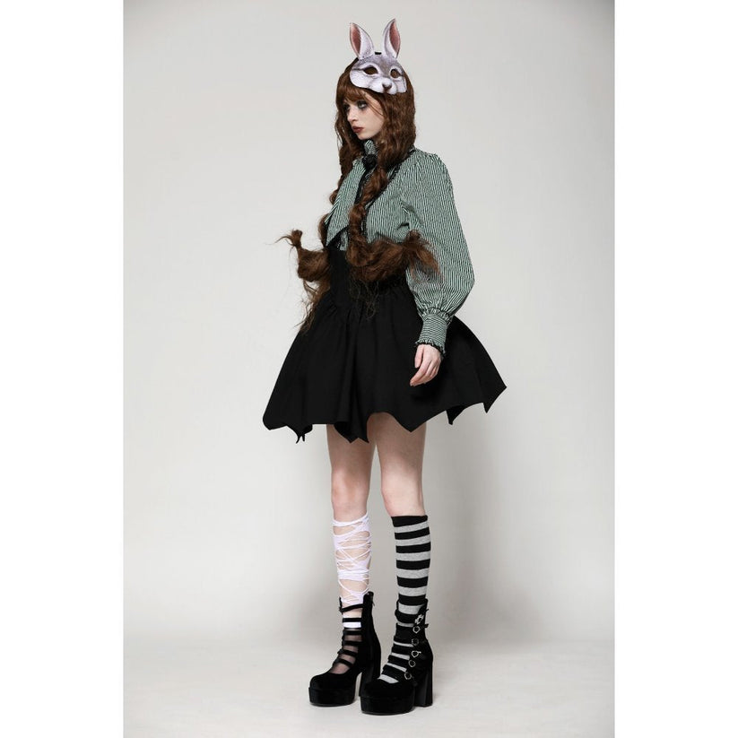 Dark in Love Skirt Keziah High-Waist UK 8-18 - Waistband Detail - QHA UK