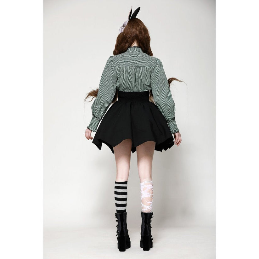 Dark in Love Skirt Keziah High-Waist UK 8-18 - Waistband Detail - QHA UK