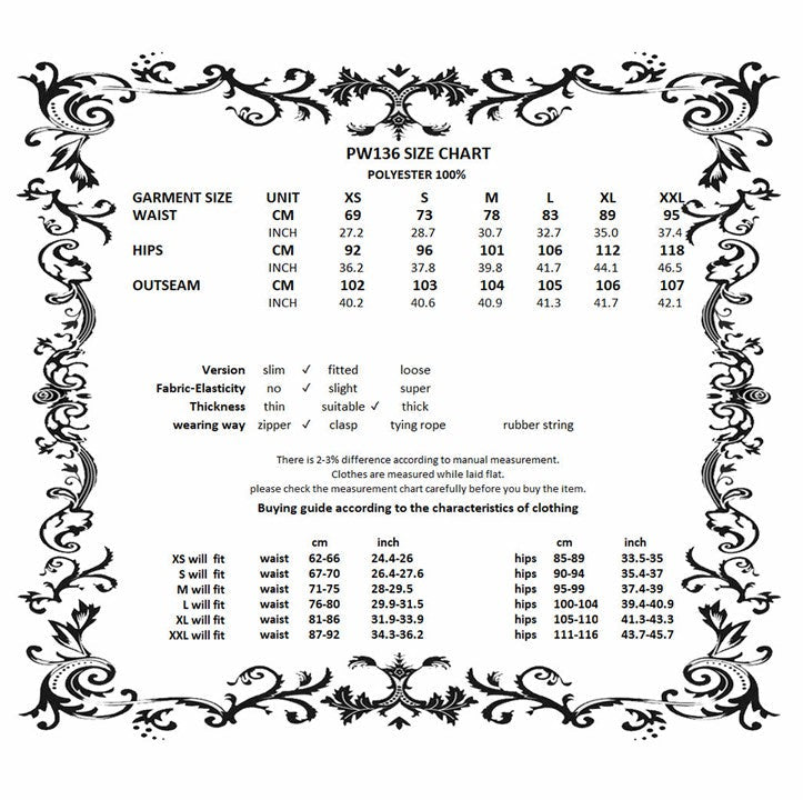 Dark in Love Women's Gothic Trousers Lace-Up Layered Convertible Flare - QHA UK