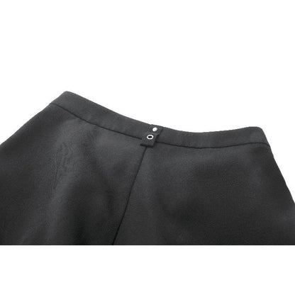 Dark in Love Women's Gothic Trousers Lace-Up Layered Convertible Flare - QHA UK