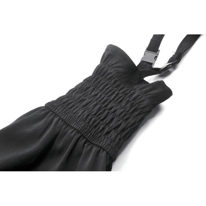 Dark in Love Women's Gothic Trousers Lace-Up Layered Convertible Flare - QHA UK