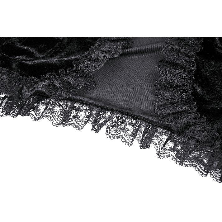 Dark in Love Shrug Lavinia in Velvet and Lace UK 8-18 - QHA UK