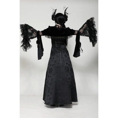 Dark in Love Shrug Lavinia in Velvet and Lace UK 8-18 - QHA UK