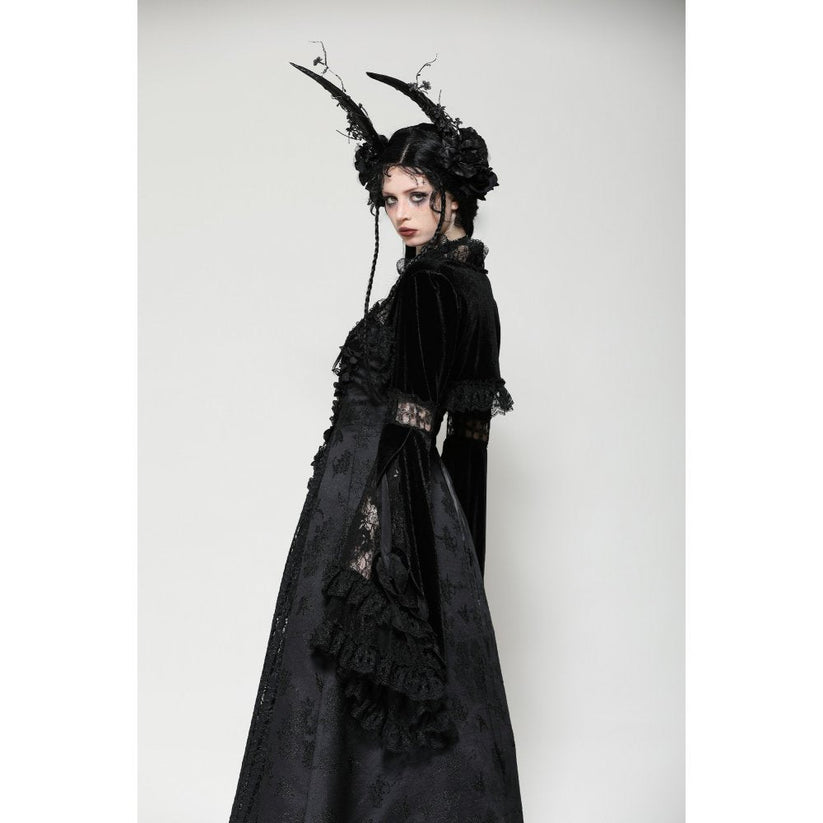 Dark in Love Shrug Lavinia in Velvet and Lace UK 8-18 - QHA UK