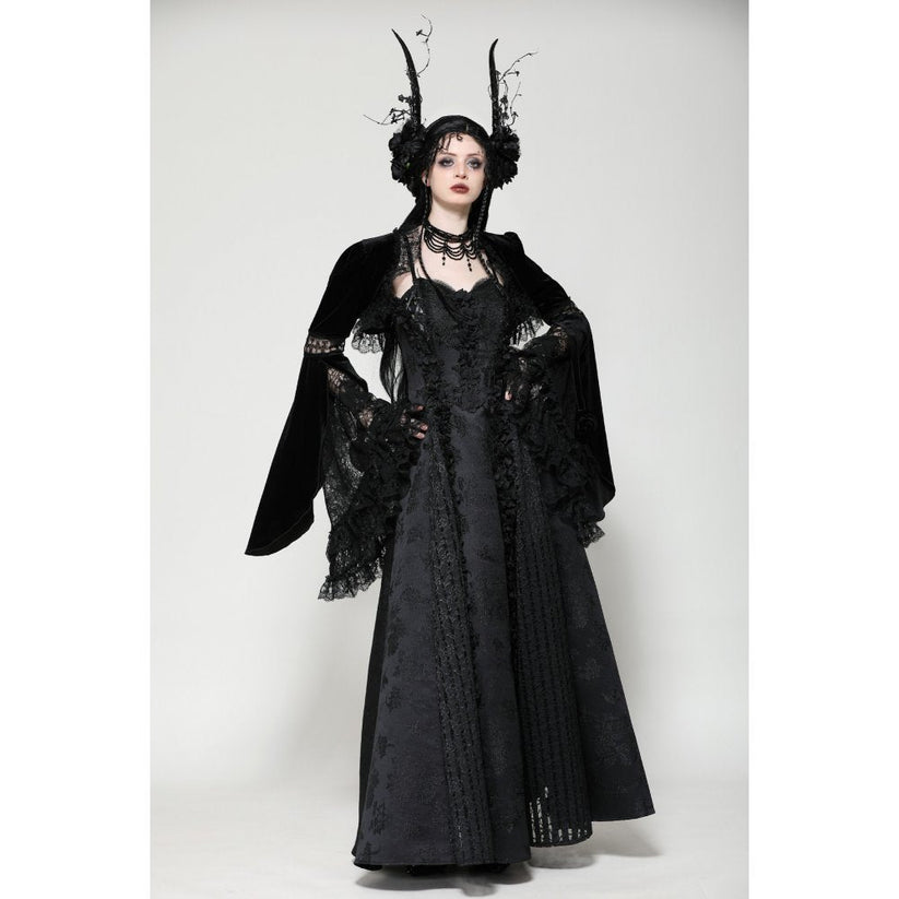 Dark in Love Shrug Lavinia in Velvet and Lace UK 8-18 - QHA UK