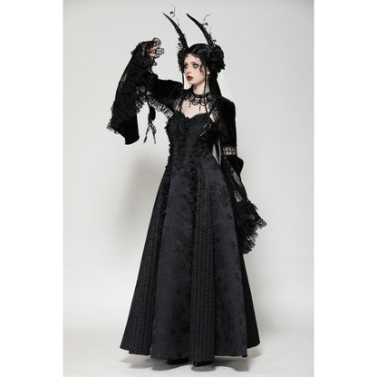 Dark in Love Shrug Lavinia in Velvet and Lace UK 8-18 - QHA UK