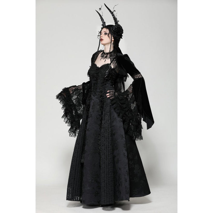 Dark in Love Shrug Lavinia in Velvet and Lace UK 8-18 - QHA UK