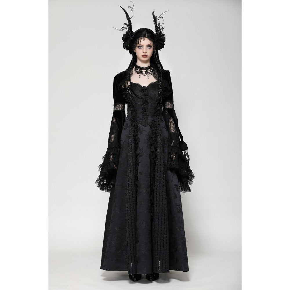 Dark in Love Shrug Lavinia in Velvet and Lace UK 8-18 - QHA UK