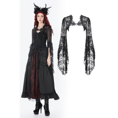 Dark in Love Cape Lilith 3D Lace Bell Sleeve UK 10-18 - QHA UK