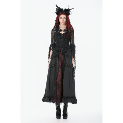 Dark in Love Cape Lilith 3D Lace Bell Sleeve UK 10-18 - Sleeve Detail - QHA UK
