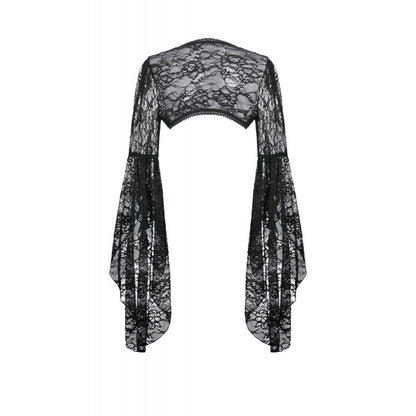 Dark in Love Cape Lilith 3D Lace Bell Sleeve UK 10-18 - Sleeve Detail - QHA UK