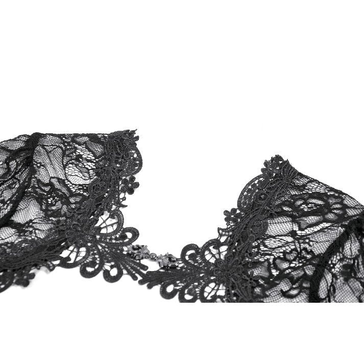 Dark in Love Cape Lilith 3D Lace Bell Sleeve UK 10-18 - Sleeve Detail - QHA UK