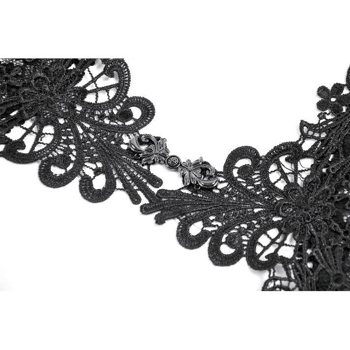 Dark in Love Cape Lilith 3D Lace Bell Sleeve UK 10-18 - Sleeve Detail - QHA UK