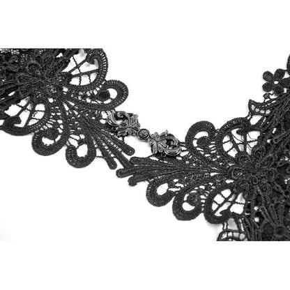 Dark in Love Cape Lilith 3D Lace Bell Sleeve UK 10-18 - Sleeve Detail - QHA UK