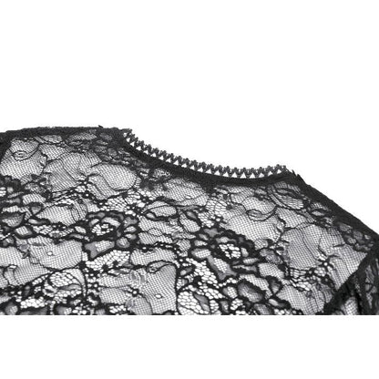 Dark in Love Cape Lilith 3D Lace Bell Sleeve UK 10-18 - Sleeve Detail - QHA UK