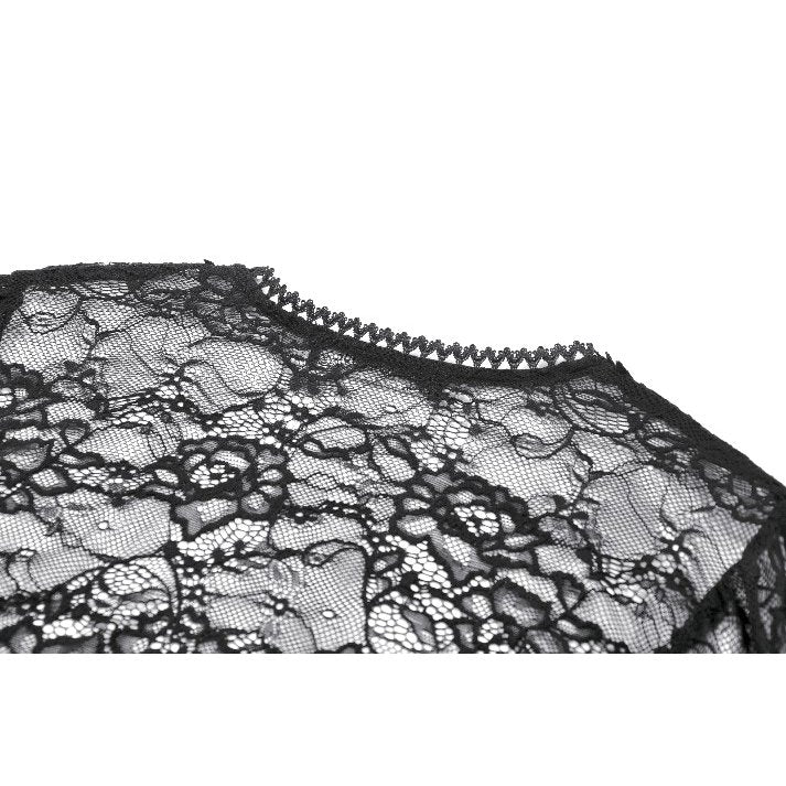 Dark in Love Cape Lilith 3D Lace Bell Sleeve UK 10-18 - Sleeve Detail - QHA UK