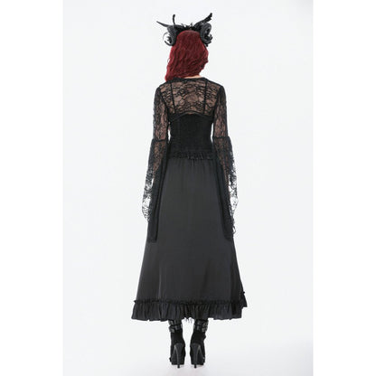 Dark in Love Cape Lilith 3D Lace Bell Sleeve UK 10-18 - Sleeve Detail - QHA UK