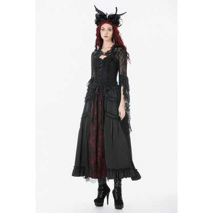 Dark in Love Cape Lilith 3D Lace Bell Sleeve UK 10-18 - Sleeve Detail - QHA UK