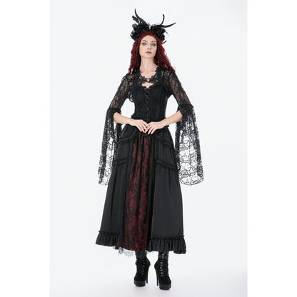 Dark in Love Cape Lilith 3D Lace Bell Sleeve UK 10-18 - Sleeve Detail - QHA UK